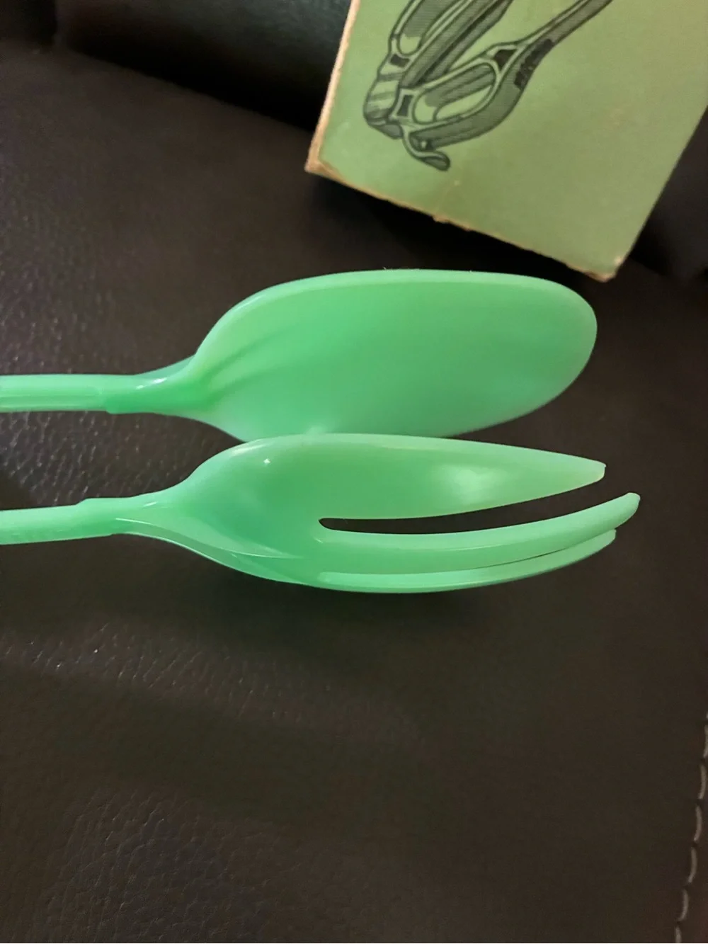 Vintage 1950s Tupperware “Service Talented” Salad Tongs w/Original Box